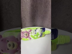 Borsa alimentare a scarico riutilizzabile con chiusura facile e tappo per bambini