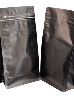 Taschino Quad Ziplock impermeabile personalizzato per l' imballaggio del caffè di grado alimentare