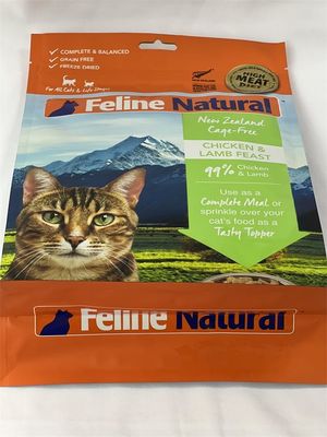 Buste per imballaggio per alimenti per animali domestici con stampa personalizzata Borsa a fondo piatto opaco