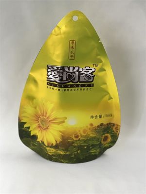 Mylar metallizzato Stand Up Bags Stampa personalizzata a forma libera per snack secchi
