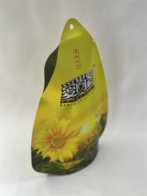 Mylar metallizzato Stand Up Bags Stampa personalizzata a forma libera per snack secchi
