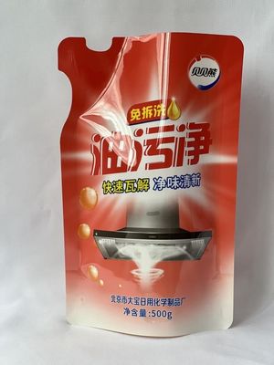 Sacchetto per detersivo liquido da 500 g a forma libera per la cura della persona