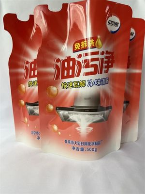 Sacchetto per detersivo liquido da 500 g a forma libera per la cura della persona