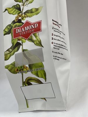 Sacchetti di caffè con soffietto termosaldato laterale per confezione da 250 g di caffè