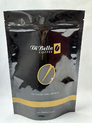Sacchetti di caffè neri ISO Eco Friendly Sacchetti di caffè richiudibili con valvola