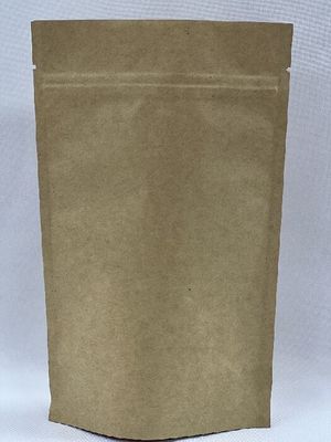 Brown Kraft Coffee Pouch Stand Up Stampa offset Borsa da caffè da 250 g