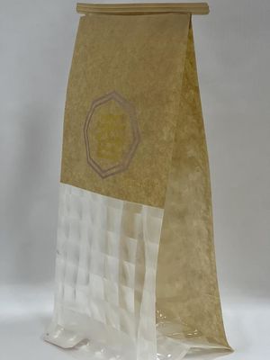 Tin Tie Doypack Stand Up Pouch Busta in carta stampata trasparente per pane