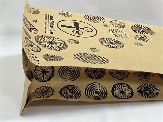 BRC riciclabile con fondo piatto Stand Up Pouch stampato per uso alimentare vuoto