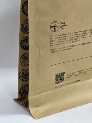 BRC riciclabile con fondo piatto Stand Up Pouch stampato per uso alimentare vuoto