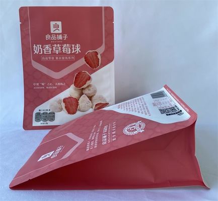 Matt Varnish Custom Stand Up Pouches 100 micron impermeabili per snack