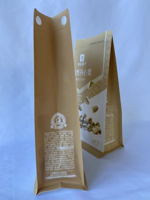 Buste a fondo piatto stampate personalizzate Carta Mylar Stand Up For Nuts