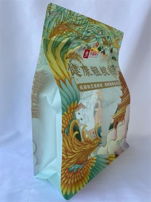 Sacchetti per alimenti a fondo piatto con finestra trasparente Senza metallo 480 g Stampa personalizzata