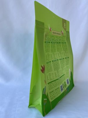 BRC Box Bottom Pouch Borsa da imballaggio a fondo piatto con finestra trasparente
