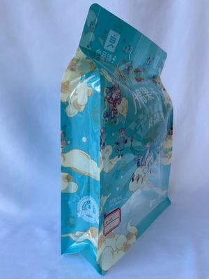 Sacchetti risigillabili a fondo piatto Sigillatura termica personalizzata in Mylar con cerniera