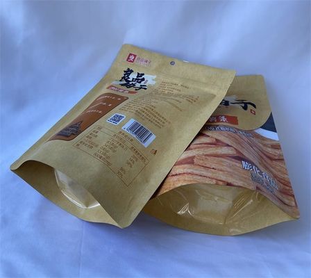 Sacchetti per imballaggio stand up OEM Sacchetti richiudibili in plastica Kraft