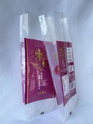 Sacchetto per imballaggio di riso da 1 kg. Sacchetto per imballaggio di riso termosaldato. Superficie lucida