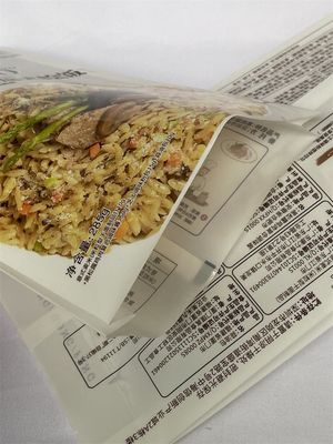 La borsa per l'imballaggio del riso con stampa personalizzata si alza in piedi per uso alimentare con manico in plastica