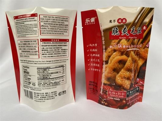 Stampa gratuita Stand Up Buste per imballaggio BPA personalizzato per frutti di mare 180 g