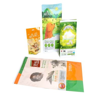 Buste per imballaggio per alimenti per animali domestici con superficie lucida VMPET Materiale Buste per alimenti richiudibili