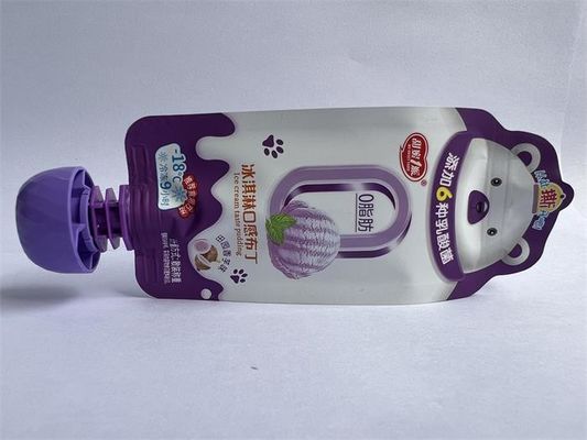 Custodia con beccuccio stand up con superficie opaca personalizzata per gelato Jerry
