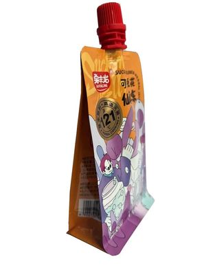 Busta per imballaggio beccuccio RCPP Superficie stampata quadrupla personalizzata 130 micron