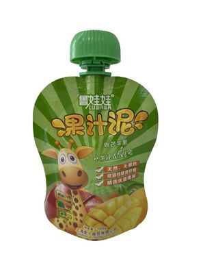 Borsa di imballaggio a forma libera con sputa di succo con forte resistenza alla pressione