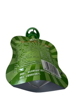 Borsa di imballaggio a forma libera con sputa di succo con forte resistenza alla pressione