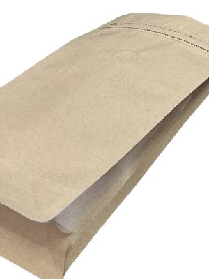 Borsa di imballaggio per caffè di 500 g di capacità con carta kraft marrone per caffè