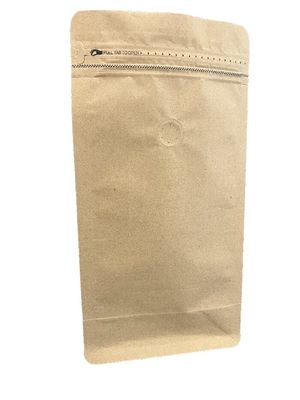 Borsa di imballaggio per caffè di 500 g di capacità con carta kraft marrone per caffè