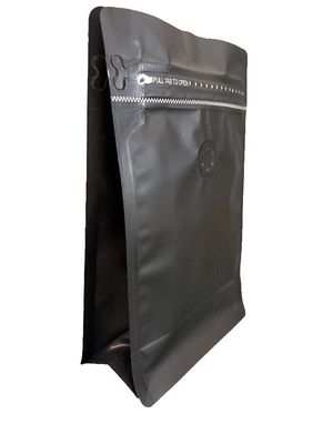 5-10 Giorni Tempo di consegna Matt Flat Bottom Bag Con Ziplock Per Imballaggio Caffè