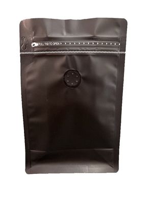 5-10 Giorni Tempo di consegna Matt Flat Bottom Bag Con Ziplock Per Imballaggio Caffè