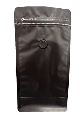 Taschino Quad Ziplock impermeabile personalizzato per l' imballaggio del caffè di grado alimentare
