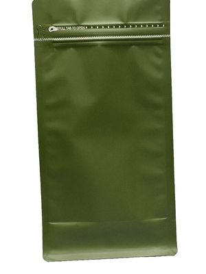 Materiale di alluminio PE Sacchetto a valvola a fondo piatto per imballaggi di caffè da 500 g