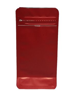 100 g sacchetto metallizzato a fondo piatto per il caffè con valvola e ziplock