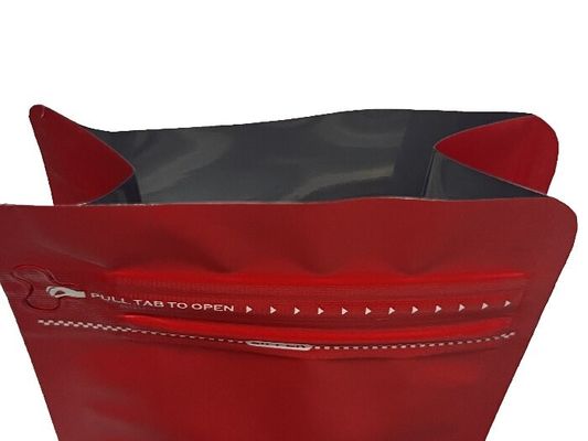 100 g sacchetto metallizzato a fondo piatto per il caffè con valvola e ziplock