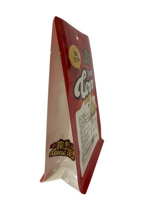 Superficie lucida della saldatura a caldo dei sacchetti su ordinazione del fondo piatto per lo spuntino del cereale