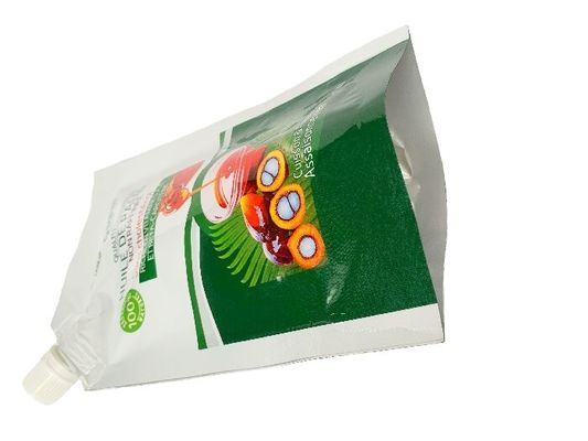 Fogli personalizzati Stand up lato Spout sacchetto per olio con colori spot CMYK