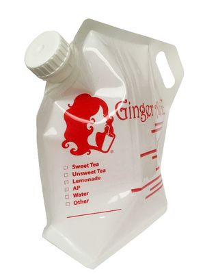 Busta per detersivi liquidi personalizzata in nylon resistente con sacchetto di 5 litri