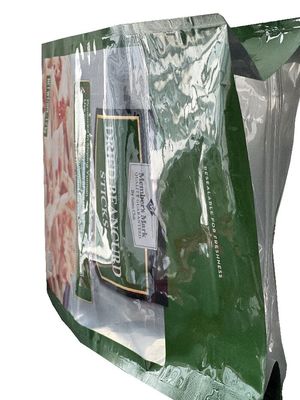 Busta di imballaggio per snack con cerniera e finestrino