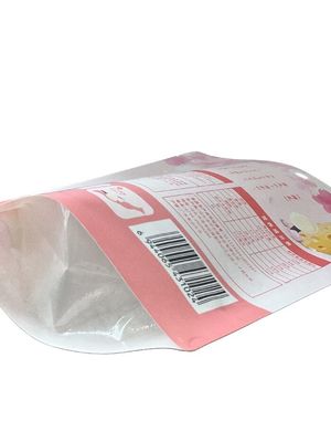 Eco-friendly carta stampata su misura sacchetto di plastica stand up con finestra