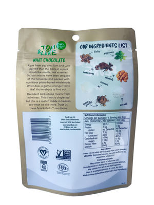 Tasche di imballaggio in piedi personalizzate in laminazione priva di solventi