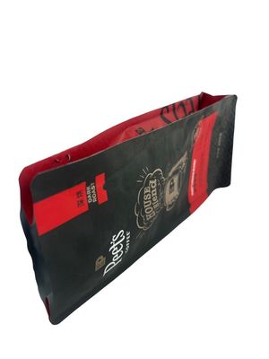 Sacchetti da caffè a fondo piatto personalizzabili con ziplock a senso unico