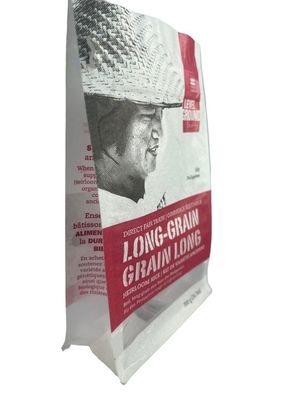 Colori CMYK Kraft Stand Up Pair Packaging Bags con finestra e cerniera