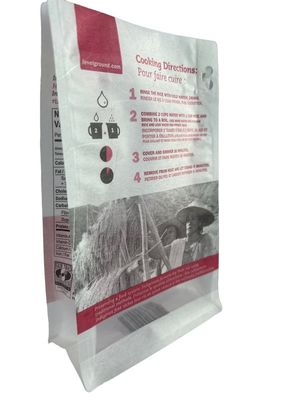 Colori CMYK Kraft Stand Up Pair Packaging Bags con finestra e cerniera