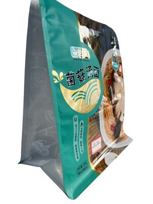 Borsa a fondo piatto di qualità alimentare con cerniera stampata su misura PET / VMPET / PE