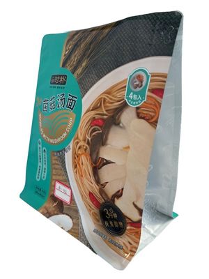 Borsa a fondo piatto di qualità alimentare con cerniera stampata su misura PET / VMPET / PE