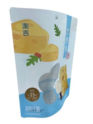 Borse di imballaggio di carta personalizzate sacchetti stand up con design finestra