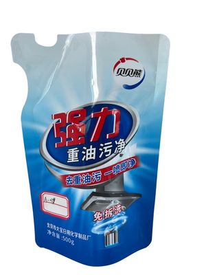 Forme personalizzate in forma di borsa CMYK superficie lucida stampata per liquidi